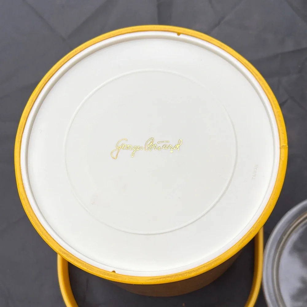Vintage George Briard Yellow Ice Bucket with Handle